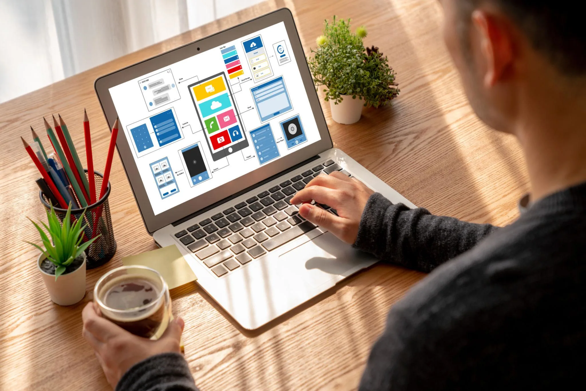 Design step in website development process